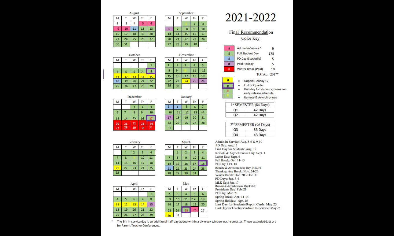 UPDATE Hamilton County School Board Approves School Calendar For 2021
