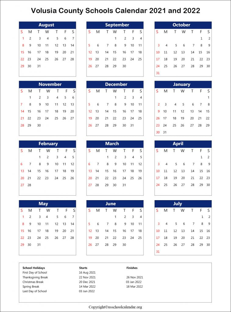 2023 And 2023 Volusia County School Calendar Calendar 2023 With Federal Holidays