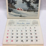 Vtg 1960 s Wall Calendar COOK COUNTY FARMERS INSURANCE Chicago