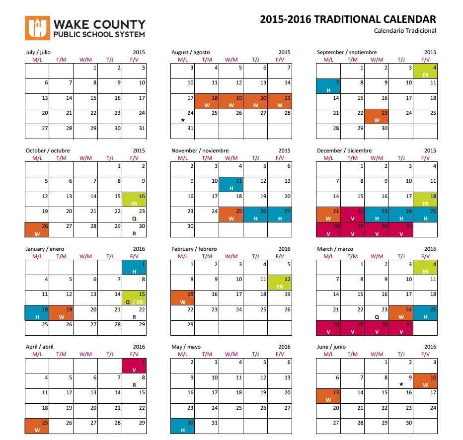 Wake County Public Schools Calendar Qualads